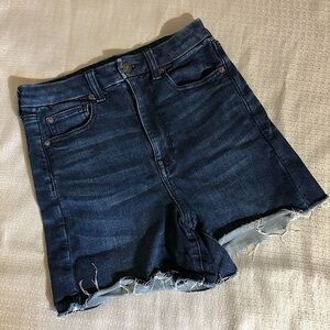AMERICAN EAGLE Curvy Super hi-rise shortie shorts
